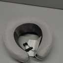 Electric Neck Massager,Portable Travel Pillow with Massage and Heat,Rechargeable vibrating Neck Pillow Massager,Perfect for Pain Relief at Home,Office,Travel,Fathers Day Gift Ideas from Daughter Son (Grey)