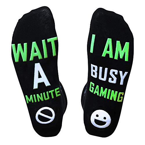 Folouse Mens Valentines Day Gifts for Him Boyfriend Husband, Easter Basket Stuffers for Teens Boys, Funny Gaming Socks Pack Of 2