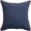 Creative Co-Op, Multicolor Botanical Print Eyelash Fringe Cotton Velvet Square Pillow, Finish, 20 inches x 20 inches x 1.5 inches