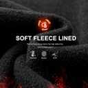 Soothfeel Women's Fleece Lined Joggers Water Resistant High Waisted Sweatpants Winter Warm Thermal Running Hiking Pant Pocket (XL)