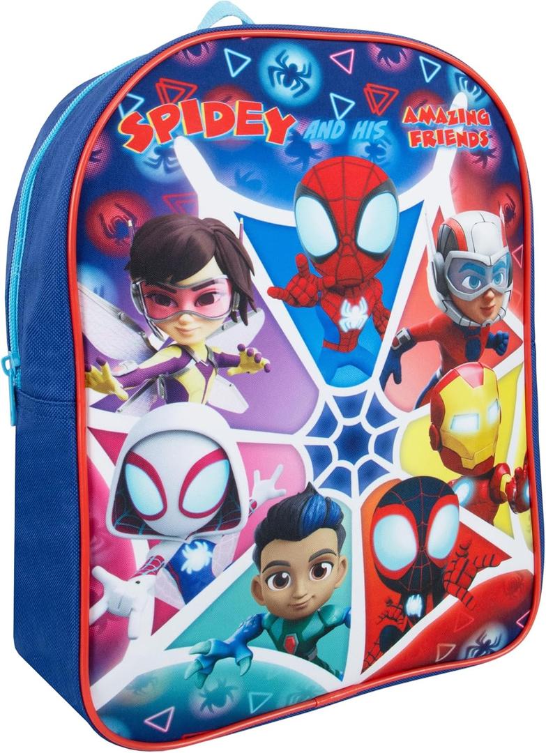 Marvel Spidey And His Amazing Friends Backpack | Kindergarten Bag | Toddler Boys Backpack | One Size Blue
