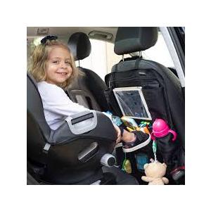 FReed Blue Car Backseat Organizer 2 Pack -Clear Touch Tablet Holder