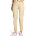 Safort Women's Skinny Pants Dress Pants Slim Leg with Pockets Stretch Belt Loops Tummy Control for Business Casual, 27 Inseam, Khaki, XL