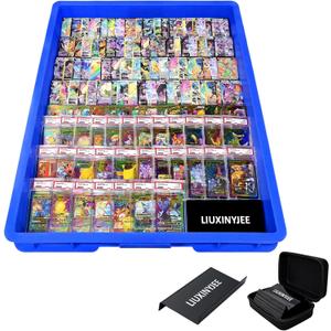 24 Pack Modular Card Risers for Display Cases,with Protective Carry Case,Black Acrylic Trading Card Showcase Stands for Graded Trading Cards PSA BGS Singles,Vendor Events & Collectors