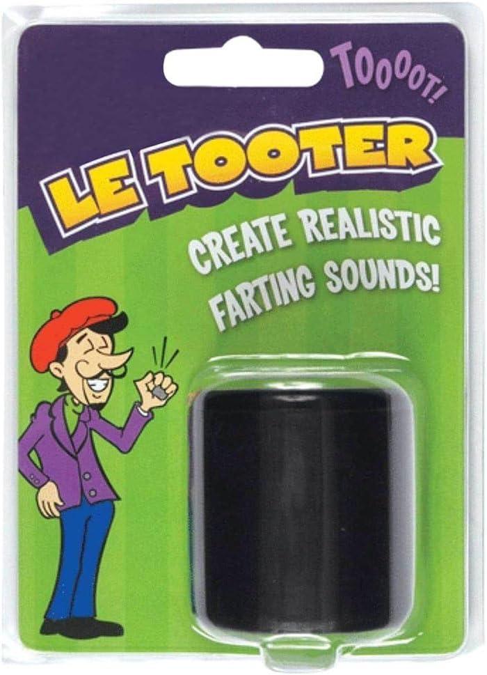 CRTEPST Pooter Fart Machine Toy Rubber Le Tooter Create Farting Natural Sound Best Novelty Gag Gifts Joke Children's Day Party Toy(Black57)