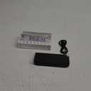 Small Digital Alarm Clock, Mirror Surface LED Electronic Clocks with Large Display, Adjustable Brightness and Snooze Model for Bedroom, Desk, Office, Black Case