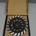 CRALY 7 Inch Concrete Grinding Wheel for Angle Grinder, 5/8 in Arbor Turbo Diamond Cup Grinding Wheel for Marble, Stone, Granite, Masonry, Cement Surface Polishing, Cleaning & Removal