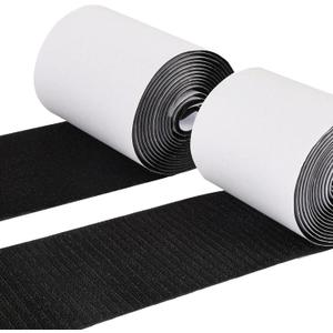 COCOBOO 4 Inch x 9 Feet Hook and Loop Tape for Couch Cushions, Strips with Adhesive, Nylon Self Adhesive Heavy Duty Strips for Home Office School Car and Crafting Organization
