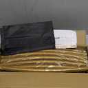 7.2FT Round Balloon Arch Stand Kit,Metal Circle Arch Backdrop Stand for Parties, Gold Wedding Arches Frame with Base for Ceremony Anniversary Birthday Baby Shower Gender Reveal Party Decor