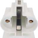 E-Simpo 6pcs G23 G23-2 Lamp Holder 5W 7W 9W 2-Pin Horizontal, Screw-Down Light Socket Compact Fluorescent Lampholder (G23)