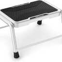 Step Stool, HBTower Step Stools for Adults Kids with Non-Slip Rubber Feet, Holds Up to 600 lbs, Lightweight Stepping Stools for Bedroom Kitchen Bathroom, Bed Steps for High Beds