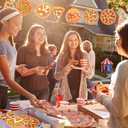 80 Pcs Pizza Party Decorations Cutouts with Glue Point Dots DIY Bulletin Board Cutouts 10 Designs Paper Pizza Cut Outs for Birthday Food Restaurant Themed Party Supplies
