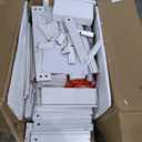 DWVO 8 Drawer LED Dresser, White Modern Chest of Drawers with Deep Storage, Tempered Glass Top & High-Gloss Finish, Stylish Organizer Cabinet for Living Room, Office Spaces