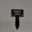 Origin Nephew Memorial Stake - Engraved with Poem (Gold/Silver/Copper or Black & White Plaque) Active (Black)