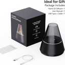 Flame Essential Oil Diffuser, Upgrade 7 Colour Lights Aromatherapy Diffuser, Oil Diffuser, Air Humidifier, Aroma Diffusers for Home, Bedroom, Office, Yoga, Timer & Waterless Auto Off