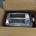 Toaster 2 Slice Wide Slot Toaster Best Rated Prime Displav Smart Toasters with LCD Digital Countdown Timer and Bagel/Defrost/Cancel/Reheat Function