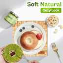 Natural Water Hyacinth Placemats, Handwoven Square Table Mats, Heat-Resistant Dining Set, 8x8, 10x10, 12x12 Inch Options (Set 2, 12 in Square)