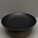 Modern Resin Pedestal Decorative Bowl, Large Fruit Bowl for Kitchen Counter, Stylish Key Bowl for Entryway Table, Matte Black