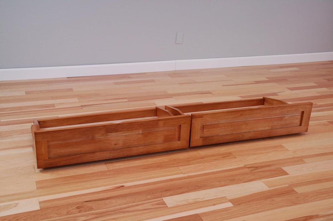Drawer Sets Storage for Futon Frames Monterey, Phoenix, Eldorado, Montreal, Excelsior, Lakeshore, Northland, Cordova, Ocean Side, Chalet, (Butternut Honey Brown, Queen Size Set of 2) Drawer Sets Storage for Futon Frames Monterey, Phoenix, Eldorado, Montreal, Excelsior, Lakeshore, Northland, Cordova, Ocean Side, Chalet, (Butternut Honey Brown, Queen Size Set of 2)