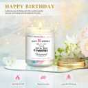2 x Happy 30th Birthday Candle with Sprinkles - Unique Gift for Her, Sister, Best Friend, Wife, Coworker or Bestie Turning 30