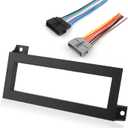 3PCS Single Din Dash Kit with Radio Wiring Harness,Durable Car Stereo Installation Kit Compatible with Chrysler Dodge Jeep,Professional Car Audio & Video Installation Products