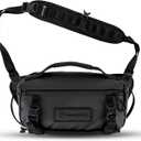 WANDRD ROGUE Sling: Compact Camera Sling and Crossbody Bag with Fast Access, 3-Way Carry Lightweight Everyday Bag Great for Travel, Photography, and Daily Use (Black) (9L)
