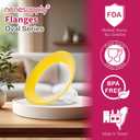 Nenesupply 19mm Oval Flanges Compatible with Medela Breast Pump Parts Replace 19mm Medela Flange Accessories. Work with Pump in Style Parts Symphony Parts Swing Maxi Harmony and Personalfit Flex