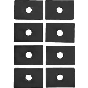 8Pcs Rubber Bed Mount Pad Fits for Chevy GMC C10 C20 C30 Truck 1947-1987, Truck Bed Mount Shock Absorber Mat Kit, Black