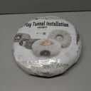 Cat Tunnel Bed for Indoor Cats, Peekaboo Cat Cave with Washable Soft Play Mat, Furry Cat Tube, for Kitten/Puppy/Rabbit, Brown