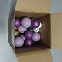 ASTARON 50 Pcs Ball Cake Topper Sticks Mini Balloons for Cake Decorating Supplies Foam Balls Cake decorations for Baby Shower Cake Birthday Cake Toppers Decorations (Purple Series)