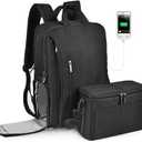 CADeN DSLR Camera Backpack Bag Waterproof Anti Theft with 15.6 inch Laptop Compartment, USB Charging Port, Tripod Holder, Rain Cover, Inner Case, Compatible for Sony Canon Nikon Olympus Black (L5 Generation 3 Black)