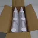 6 Pack 64 oz Clear Plastic Jugs with Lids, Water Jug Storage Containers with Ergonomic Handle, HDPE Containers for Water, Sauces, Beverage, Soaps, Liquids (0.5 Gallon)