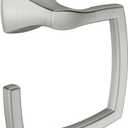 Moen Voss Collection Brushed Nickel Bathroom Hand Towel Ring, Wall Mounted Open Towel Ring, YB5186BN (11.61 x 2.83 x 6.81 inches)