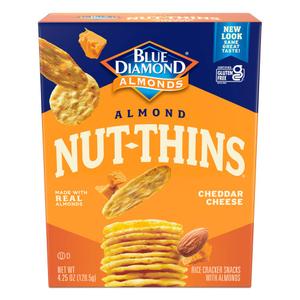 Blue Diamond Almonds Nut Thins, Cheddar Cheese, 4.25 Oz (4.25 Ounce (Pack of 1)) BBD: 07NOV26