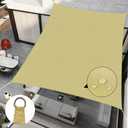 Upgrade 12'x16' Sun Shade Sail Rectangle Canopy, Water Resistant & UV Block Sunshade for Outdoor Patio Lawn Beach Garden Carport Backyard Deck Pergola, Sand