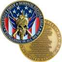 Air Force Challenge Coin with Skull Design and Airman's Creed