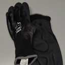 Waterproof Gloves for Men and Women, Freezer Gloves with Grip, Double Nitrile Dipped for Extreme Oil Repellent, for Construction, Mechanics, Mining, Plumbing, Black, Large (Pack of 1)