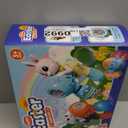 Bubble Guns for Toddlers,2pcs Rabbit Bubble Machine for Kids,Automatic Bubble Blower with 10 Bubble Solutions,Outdoor Toys Easter Baskets Stuffers Gift for Age 3-8 Years Old Boys Girls (Blue & Orange)