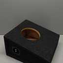 Atrend 8 inch Single Truck Sealed Enclosure Carpeted Car Subwoofer Speaker Box - Improves Audio Quality, Sound and Bass - High Grade MDF Construction with Nickel Finish Speaker Terminal - Black