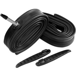 2 Pack 700 x 28-32c Road Bike Inner Tubes, 60mm Presta Valve Premium Quality Butyl Inner Tube with 2 Tire Levers