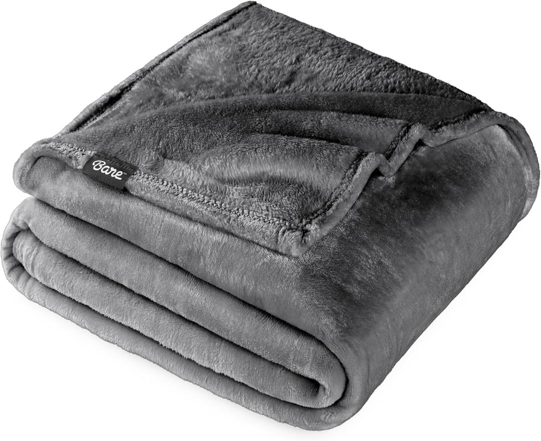 Bare Home Fleece Blanket - Twin/Twin Extra Long - Ultra-Soft Lightweight for Bed, Sofa, and Couch - Luxury Microplush - Cozy Warm Blanket (Twin/Twin XL, Grey) Bare Home Fleece Blanket - Twin/Twin Extra Long - Ultra-Soft Lightweight for Bed, Sofa, and Couch - Luxury Microplush - Cozy Warm Blanket (Twin/Twin XL, Grey)