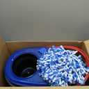 O-Cedar RinseClean Spin Mop & Bucket System + 2 Extra Mop Heads | Clean with Water | Removes 99% of Bacteria