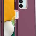 AICase for Galaxy A13 5G Case, Heavy Duty Drop Protection Full Body Rugged Shockproof/Dust Proof Layer Military Protective Tough Durable Phone Cover for Samsung Galaxy A13 5G Burgundy