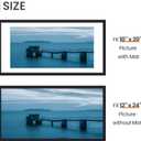 upsimples 12x24 Picture Frame, Display Pictures 10x20 with Mat or 12 x 24 Without, Wall Hanging Poster Frames, Black, 1 Pack