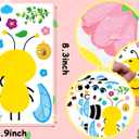 Make Your Own Honey Bee Stickers 36 Pack Spring Summer Make A Face DIY Stickers for Bee Mine Bumble Bees Party Favors Gifts Creativity Crafts Fairy for Baby Shower Birthday School Rewards