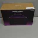 DINDIN Portable Bluetooth Speaker: 80W (Peak), 20H Playtime, Loud Wireless Wood Speakers with Bass, AUX and USB Input, Subwoofer, TWS Pairing, Vintage Speaker for Outdoor, Home, Office (Black)