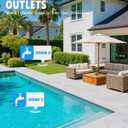 WiFi Sprinkler Timer, Smart Bluetooth Hose Timers, Water Timer for Garden Hose with APP, Digital Automatic Irrigation System Compatible with Alexa Google, for Outdoor Garden Lawn, 2 Outlet