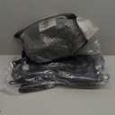 WSTOO Mask Fins Snorkel Set,Snorkeling Gear for Adults,Full Face Snorkel Mask & Adjustable Swim Fins,Dry Top System Anti-Fog Anti-Leak (Black) L