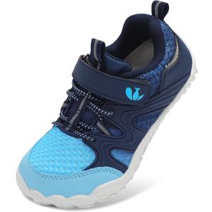 FEETCITY Kids Barefoot Shoes Boys Girls Sneakers Toddler Walking Shoes Kids Hiking Shoe Lightweight Outdoor Tennis Shoe (13.5 Little Kid, Blue Gradient)