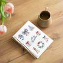 WUCHJ Coastal Beach Christmas Notebook, Ocean Nautical Merry Christmas Journal Gifts for Women, Xmas Holiday Spiral Notebook Journal for Note Taking, 5.5x8.3 Inch